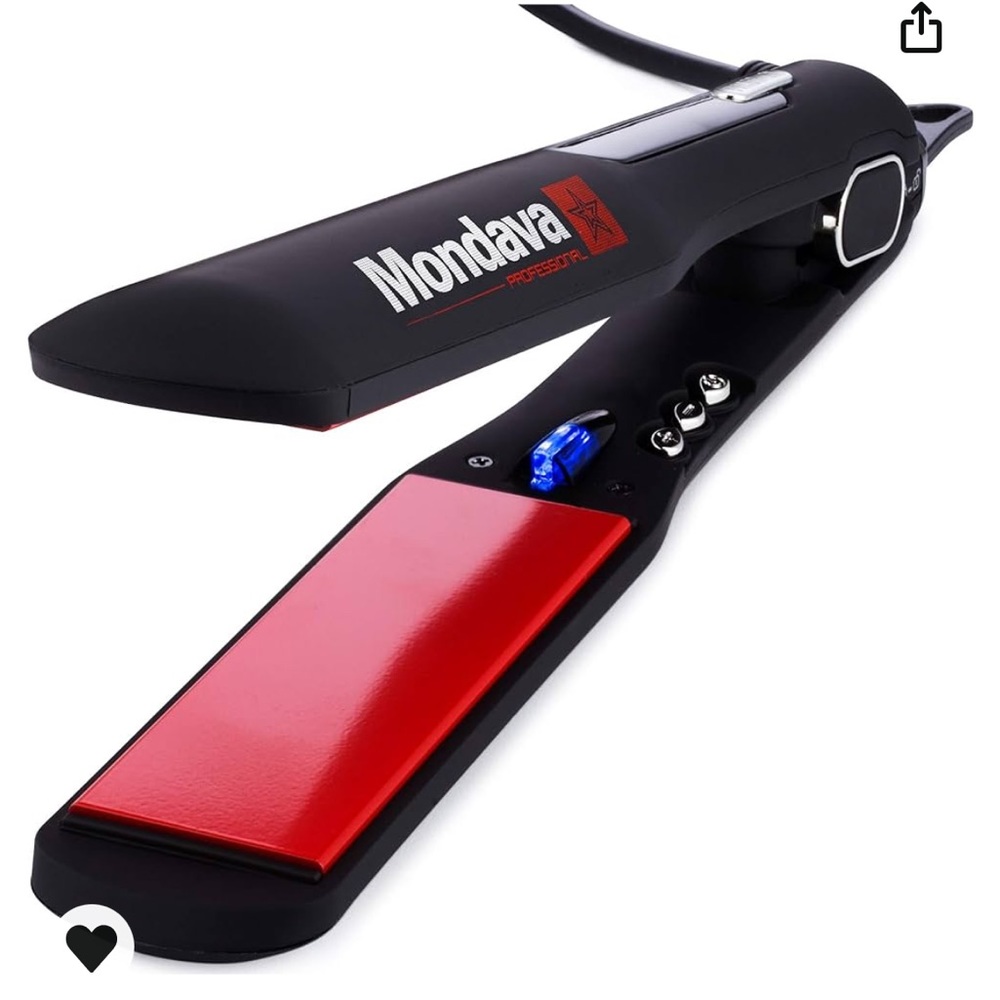 Mondava Italy Award Winning ceramic/tourmaline Flat Iron One Pass COMES IN BAG